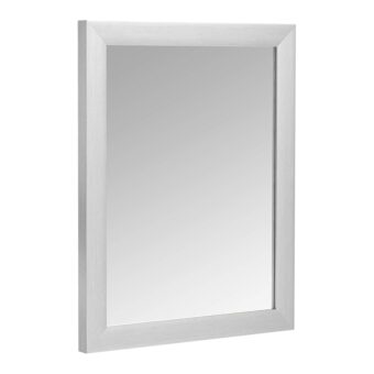 Amazon Basics Rectangular Wall Mount Mirror 16" x 20" - Standard Trim, Nickel