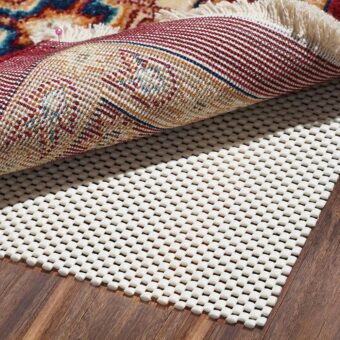 BAGAIL BASICS Non Slip Rug Pad Gripper 2 x 3 Feet Extra Thick Carpet Pads for Area Rugs and Hardwood Floors, Keep Your Rugs Safe and in Place