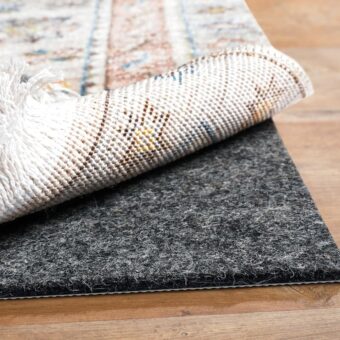 BAGAIL Felt and Natural Rubber Backing Rug Pads 1/4” Thick, 5 x 7 Ft Non Slip Carpet Gripper Keep Rugs in Place, Under Area Rug Protective Cushioned Pads, Carpet Runners,...