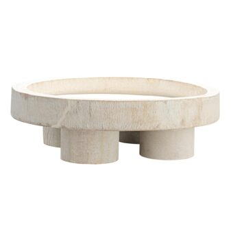 Bloomingville Paulownia Wood Pedestal Tray