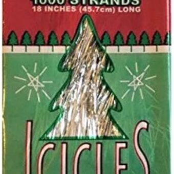 Brite Star Tinsel Icicles, 1000 Strands Per Package