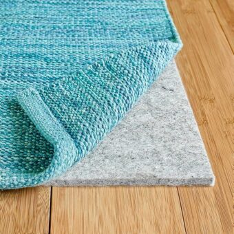 RUGPADUSA - Basics - 8'x10' - 1/4" Thick - 100% Felt - Protective Cushioning Rug Pad - Safe for All Floors and Finishes Including Hardwoods