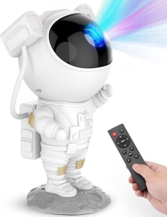 Star Projector Galaxy Night Light - Astronaut Space Projector, Starry Nebula Ceiling LED Lamp with Timer and Remote, Kids Room Decor Aesthetic, for Christmas, Birthdays,...