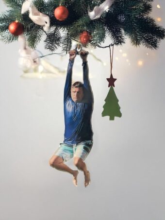 Tim Robinson on a Zipline Meme, ITYSL Funny Meme Gift Christmas Tree Hanging Ornament Double-Sided Acrylic Christmas Decoration, Handmade wall hanging Accessory