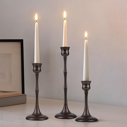 Vintage Bronze Candlestick Holders – Set of 3 Review