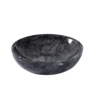 4.72 Inch Small Decorative Bowls, Natural Marble Decorative Bowls for Home Decor, Key Bowl, Coffee Tables Centerpiece, Soap Serving Bowl, Incense Burner, Smudge Bowl