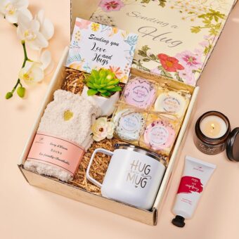 Care Package for Women Spa Gifts Baskets Christmas Gifts for Women Self Care for Best Friends Mom Grandma Wife Feel Better Gifts Thinking of You Stress Relief Get Well Soon Gift...