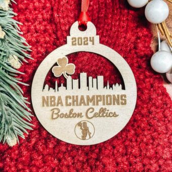 Celtics 2024 N B A Championship Christmas Ornament, Celtics Basketball Ornament, Christmas Tree Decoration, GIfts for all, Boston Basketball