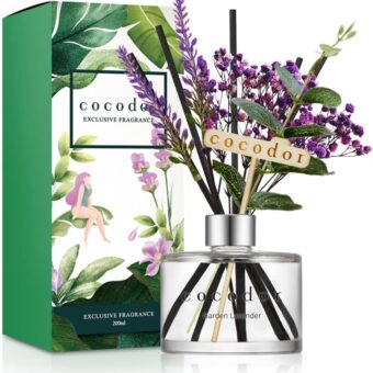 COCODOR Lavender Reed Diffuser/Garden Lavender / 6.7oz(200ml) / 1 Pack/Home Decor & Office Decor, Fragrance and Gifts