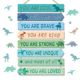 Dinosaur Room Decor for Boys Girls Kids Room Decor, Dinosaur Wall Art, Little Boy Bedroom Decorations,Toddler Classroom Decor for Boys, Dino Nursery Wall Decor(Dinosaur)