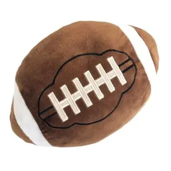 Football Plush Pillow Fluffy Durable Football Pillows Stuffed Football Throw Pillow Soft Sports Ball Interactive Football Creative Room Decor Birthday Party Gift for Kids 11 Inches