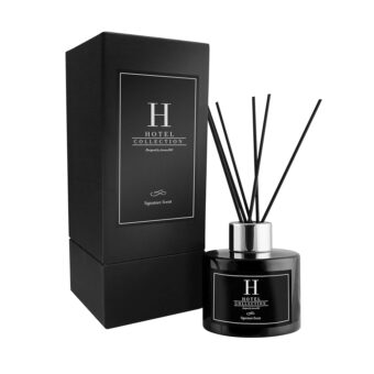 Hotel Collection My Way Reed Diffuser Set Luxury Aromatherapy Diffuser Leather Cardamom Lemon Sandalwood Cedar Cinnamon and Iris Essential Oil Diffusers 100mL 3.5 FL oz