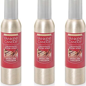 Lot of 3 Yankee Candle Sparkling Cinnamon Odor Eliminating Concentrated Room Spray 1.5 Oz Each (Scented)