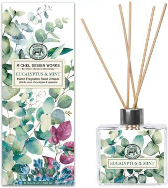 Michel Design Works Home Fragrance Reed Diffuser, Eucalyptus & Mint