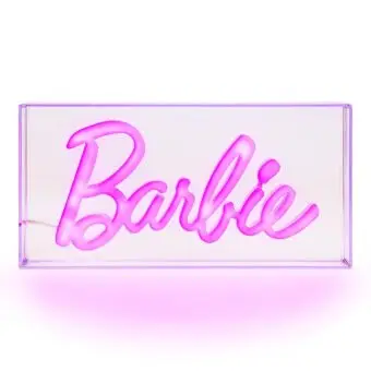 Paladone Barbie Logo Neon Pink Sign, Officially Licensed Barbie Merchandise and Room Decor