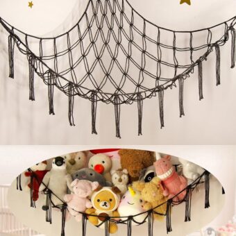 Stuffed Animals Storage Hammock Net Corner Large Adult Toy Hammock Hanging Organizers Storage Home Living Boys Room Decor Cute Funny Stuff Gifts Decorations