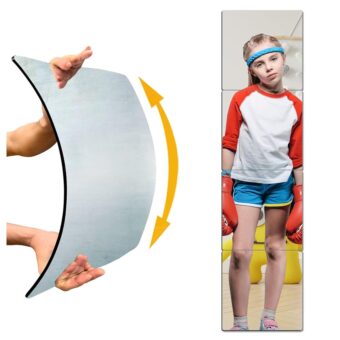 Unbreakable Mirror for Wall, Full Body Mirror for Kids, 4Pack 10 x10 inch, Shatterproof Plexiglass Long Mirrors for Bedroom Closet, Children Plastic Mirror Non Glass Stick on...